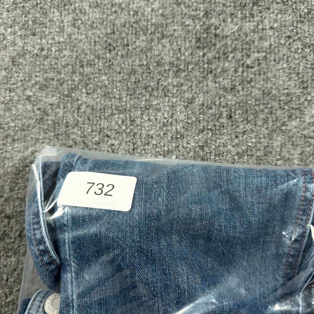 Gap Cropped Slouch Overalls Womens XS Medium Indigo Blue Denim Bib Adjustable - Picture 15 of 15